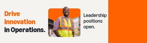 Drive innovation in Operations. Leadership positions open.